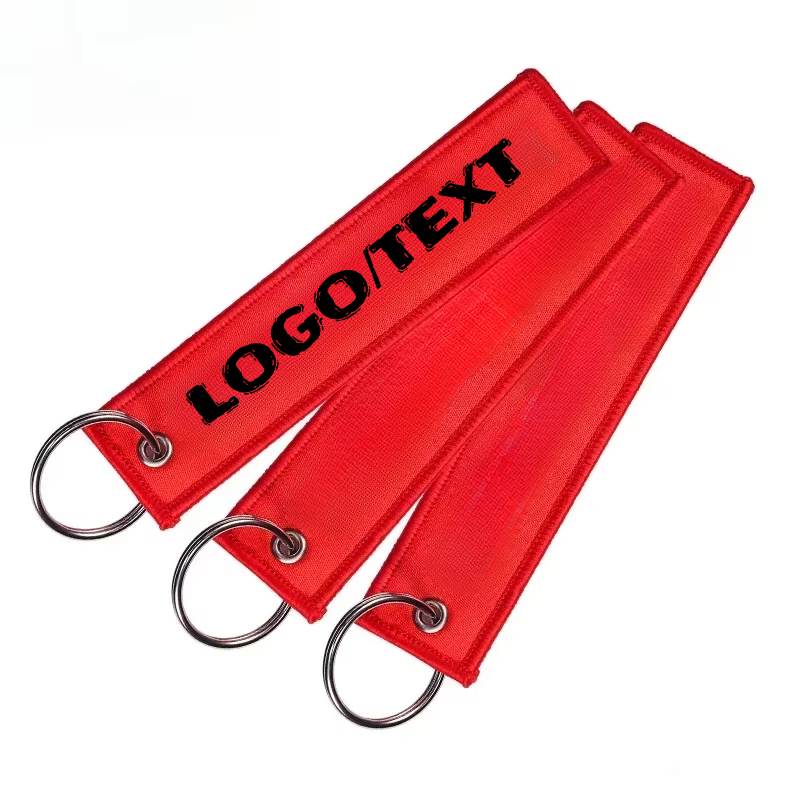 Embroidery Ribbon - Portachiavi con nastro per borsa da