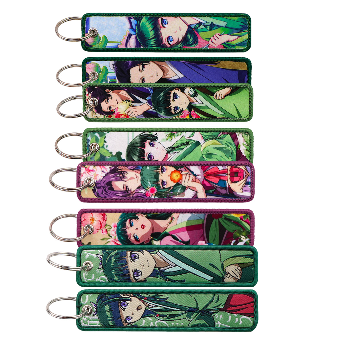 Embroidery Keychain - 1 pezzo di portachiavi ricamato con
