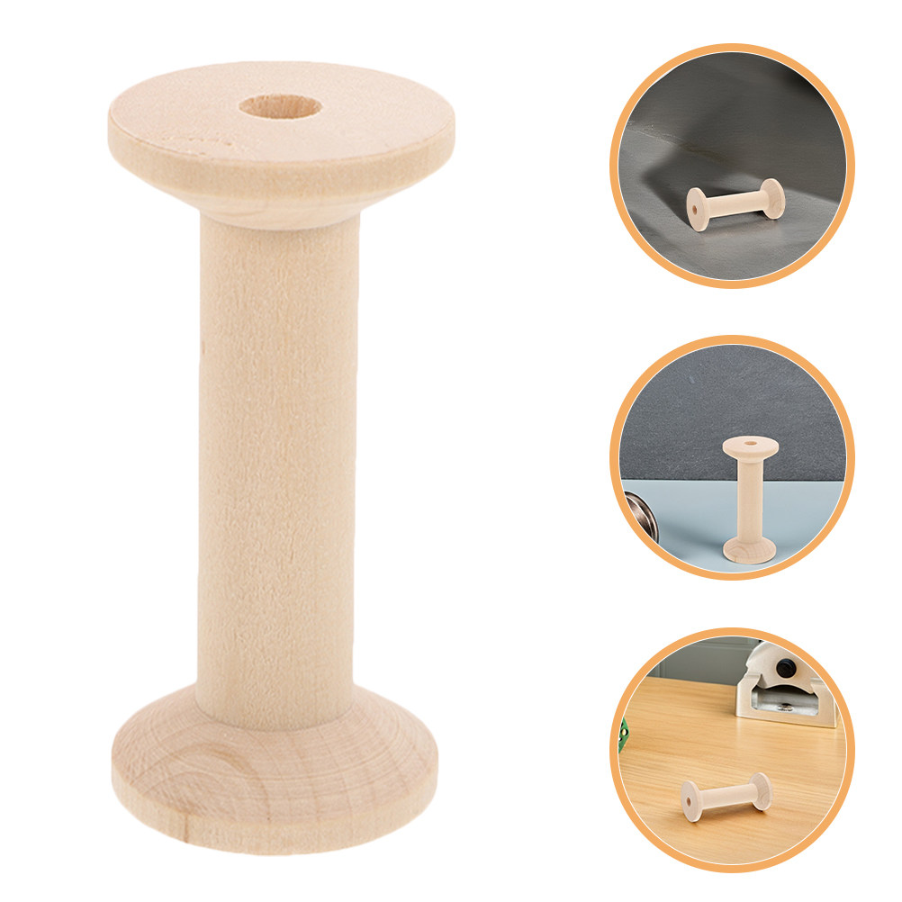 Embroidery Ribbon - 4 Bobine di Legno Vuote per