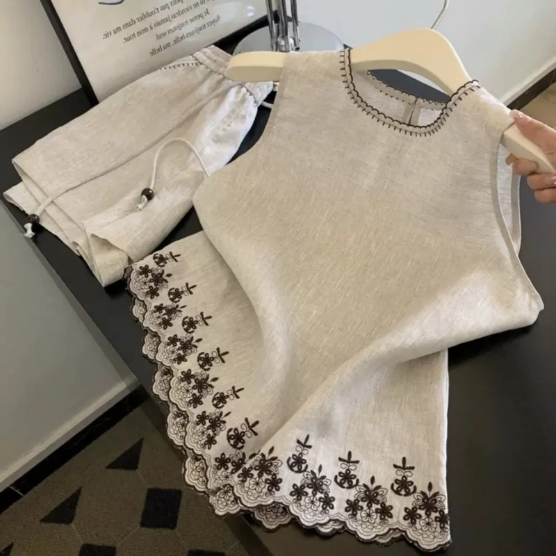 Embroidery Simple - Semplice stile vecchio denaro in cotone