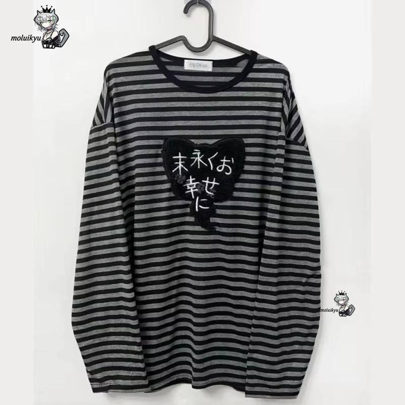 Embroidery Cotton - Magliette Y2K American Punk Vintage a