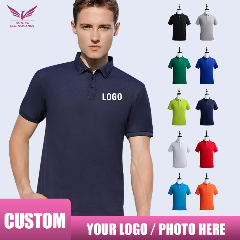Embroidery Cotton Shirt - Personalizzazione della personalità polo ricamo personalizzato