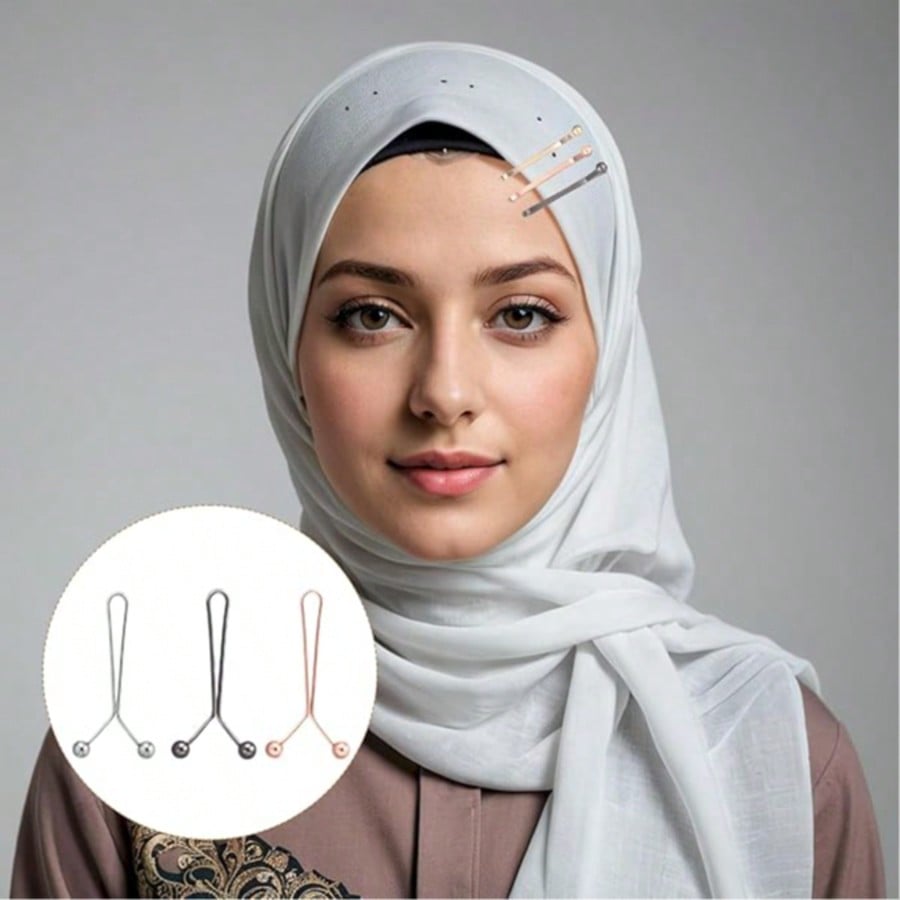 Embroidery Hijab - 12 Pezzi Fermagli per Sciarpe da
