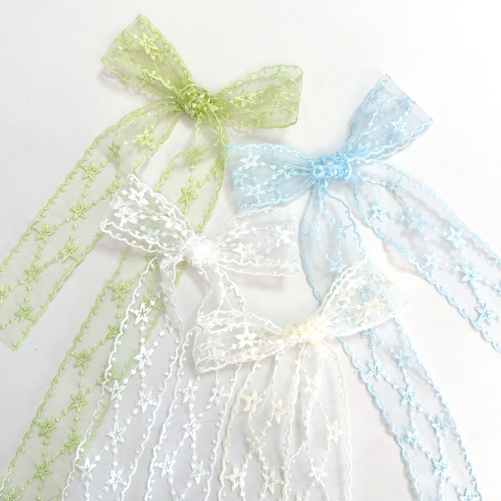 Embroidery Ribbon - Nastro ricamato a stella, nastro in