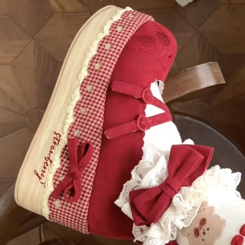 Scarpe con tacco alto Lolita c - Embroidery Print recensione e prezzo