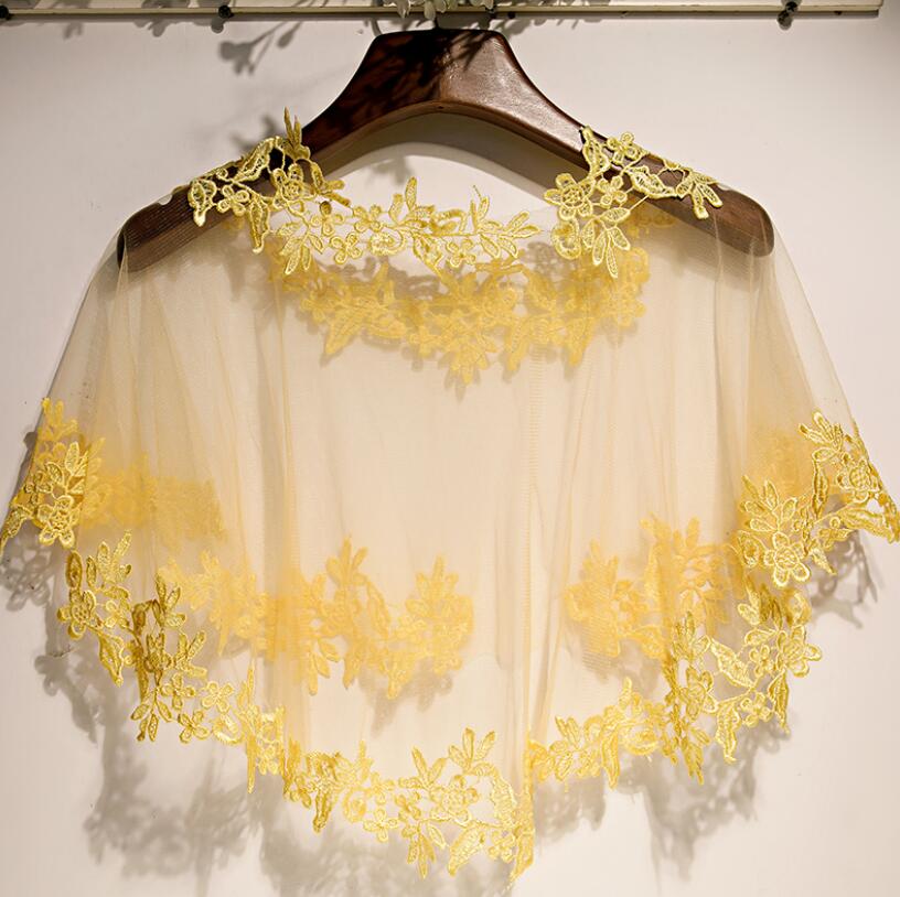 Pashmina in rete gialla con ri - Embroidery Yellow recensione e prezzo