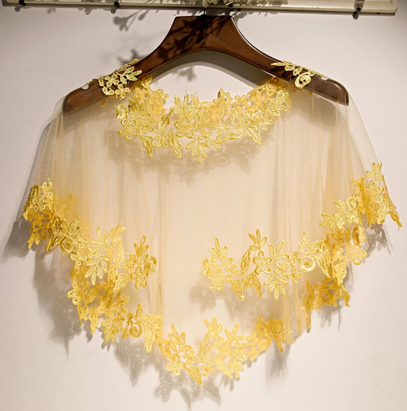 Pashmina in rete gialla con ri - Embroidery Yellow recensione e prezzo