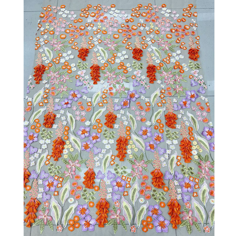 Tessuto ricamato per abito da  - Embroidery Yellow recensione e prezzo
