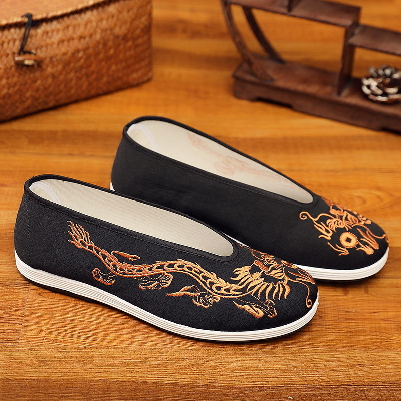 Scarpe Vintage cinesi Kung Fu  - Embroidery Yellow recensione e prezzo