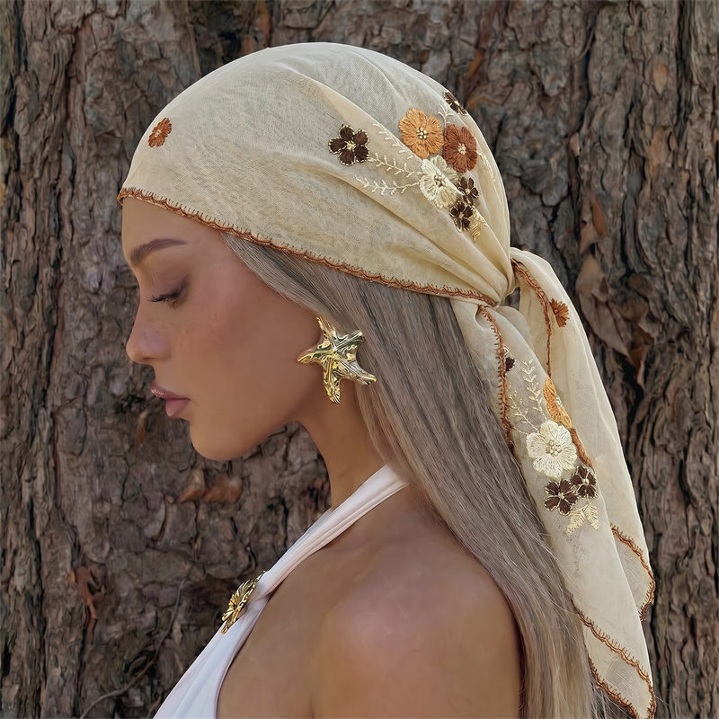 Sciarpa di Lusso in Rete Trasp - Embroidery Hijab recensione e prezzo
