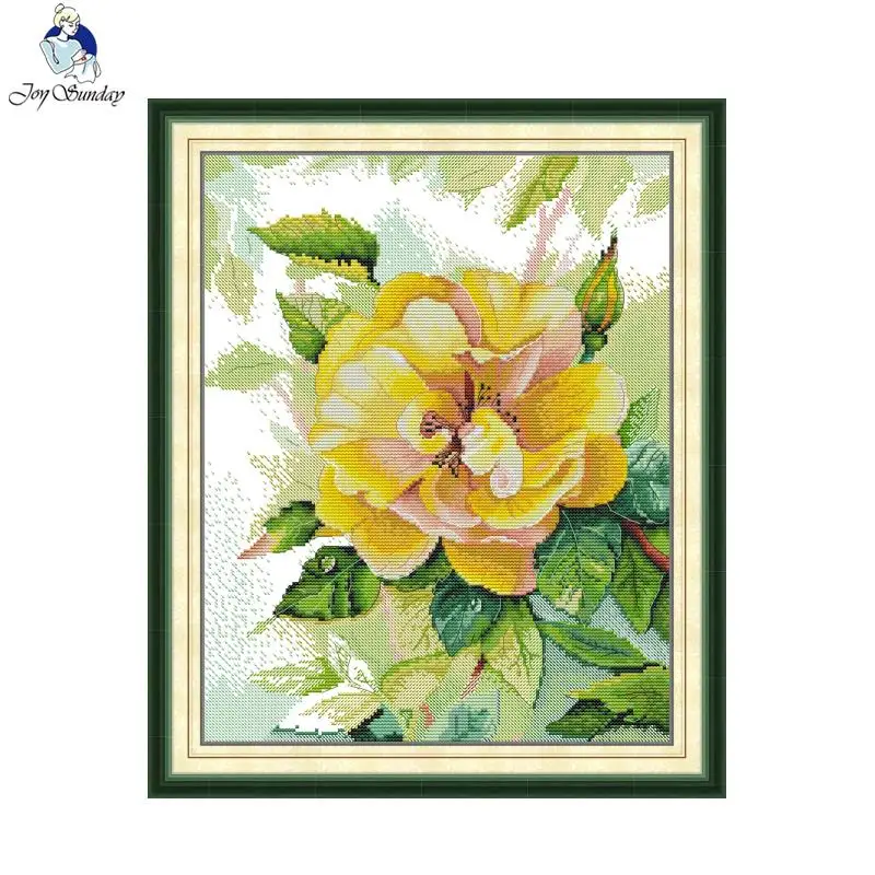 Joy Sunday Kit punto croce Ros - Embroidery Yellow recensione e prezzo