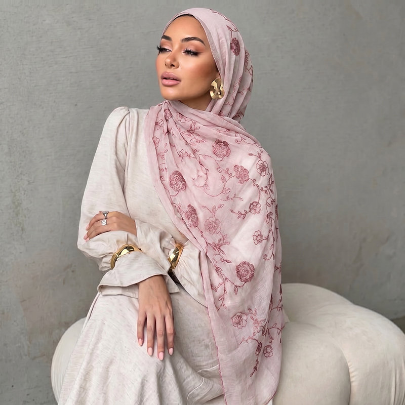 Hijab Musulmano con Ricamo Flo - Embroidery Print recensione e prezzo