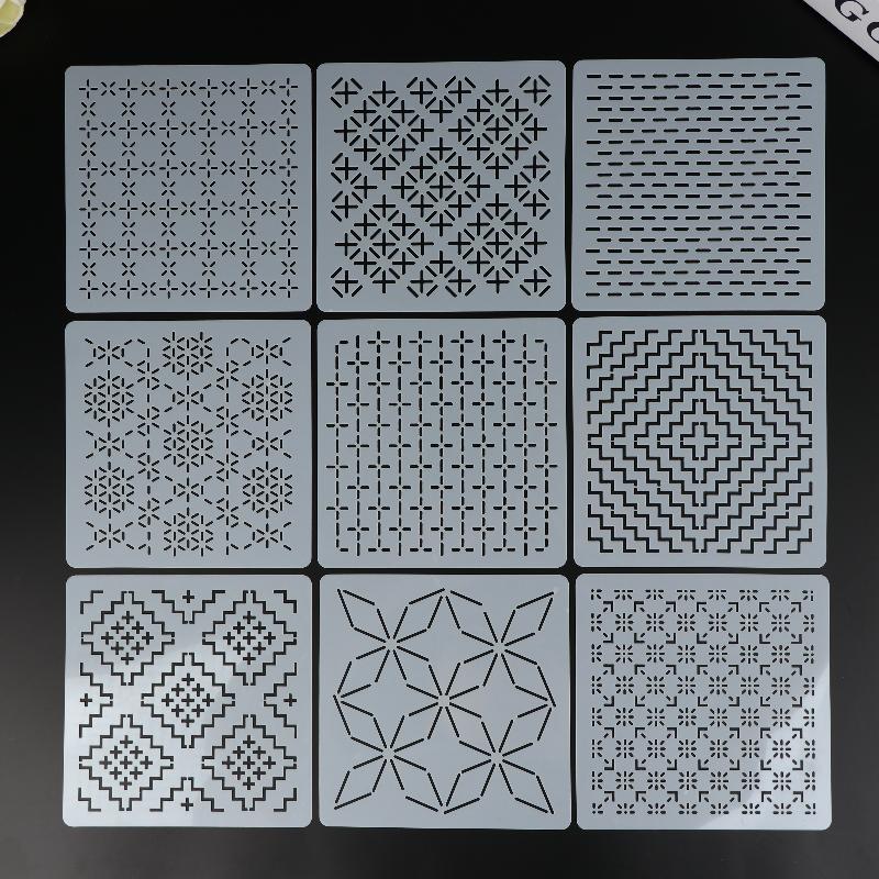 Set di 9/32 Pezzi di Stencil p - Embroidery Motif recensione e prezzo