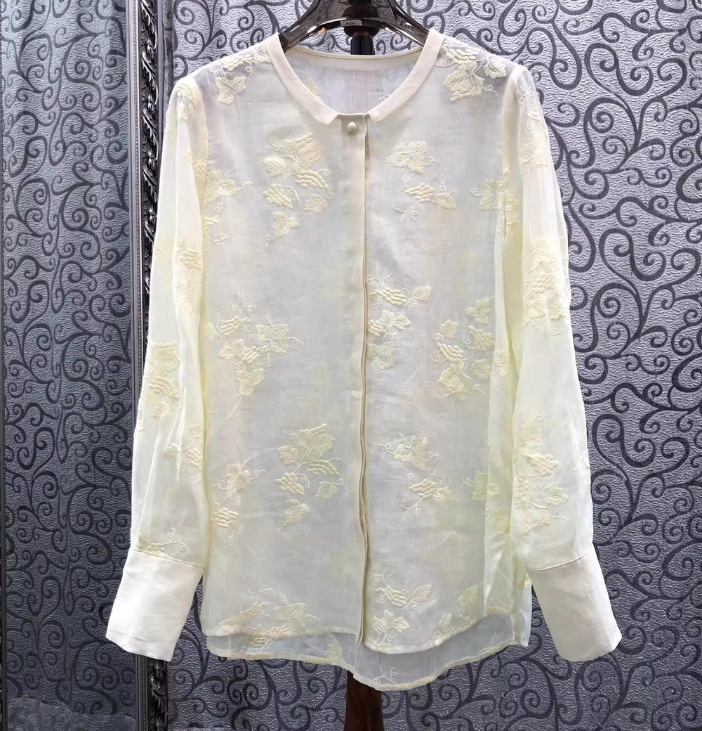 Camicette di Alta Qualità Nuov - Embroidery Yellow recensione e prezzo