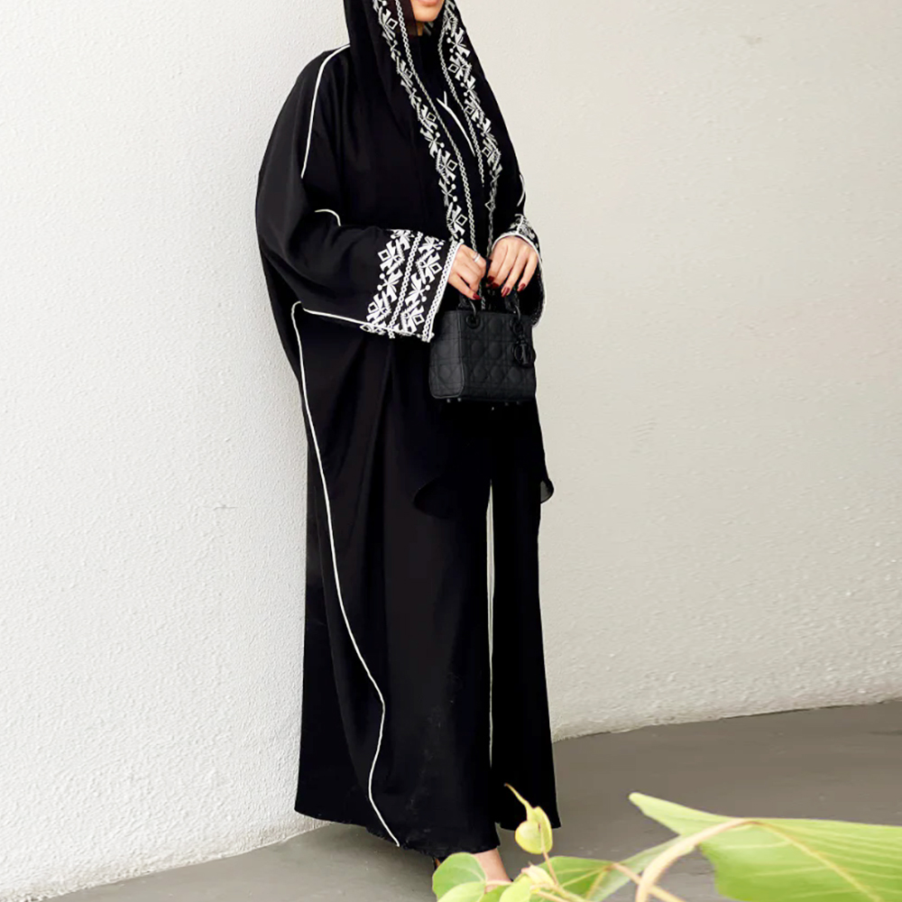 Moda classica ricamata Abaya H - Embroidery Hijab recensione e prezzo
